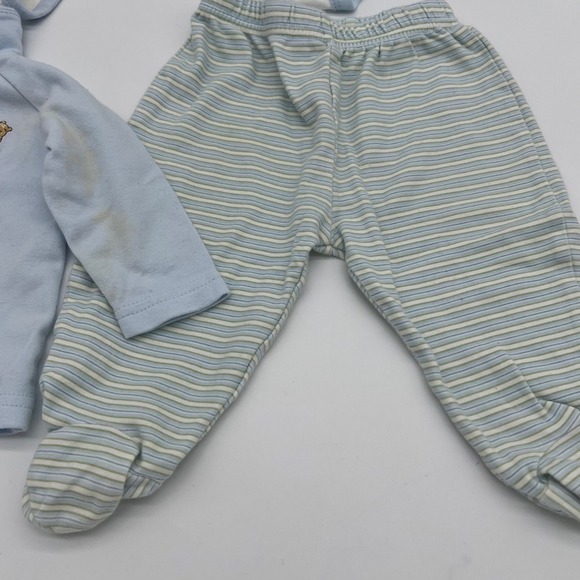 Classic Pooh Disney Baby Clothes Set 3-6 Months Bodysuits Pants Footed Sleeper - Picture 9 of 12